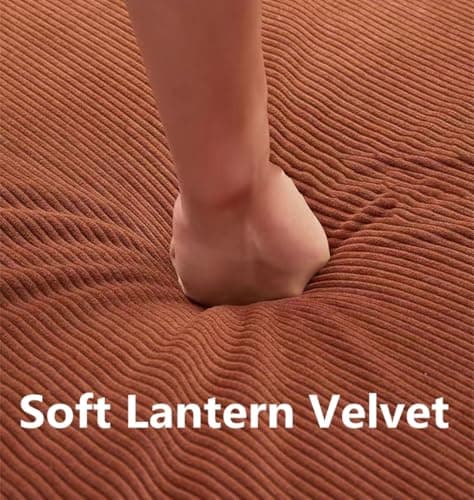 HAQNIWA Sleeper Sofa Couch with Pullout Bed, 2 in 1 Convertible Sofa Bed, Lounge Sofa for Living Room with Metal Fixed Frame (Orange) - Thumbnail 6