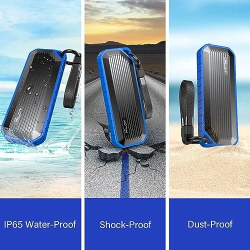 AMZPILOT Zinc Alloy M.2 NVMe & SATA to USB C Enclosure, M 2 SSD to USB C Reader Adapter for Both M2 (M Key, B+M Key) PCIE 3.0 and NGFF, for 2280 2260 2242 2230, Rugged Water Dust Resistance Case - Thumbnail 5