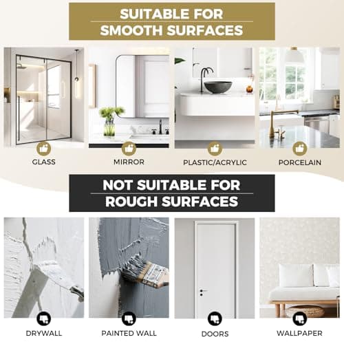 IMUMU Adhesive Towel Hooks for Shower,Waterproof Heavy Duty Bathroom Hooks,Wall Mounted Sticky Hangers for Coats/Aprons/Robes,No Drilling(White,2 Pack) - Thumbnail 6