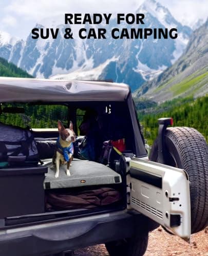 GAIALOOP 3 Inch Memory Foam Camping Mattress, Dual Layer Thick Sleeping Camp Pad for Car Tent Cot, Roll-Up Portable Glamping Floor Bed for Guests Sleepover[Single: 75 * 30 * 3"] - Thumbnail 4