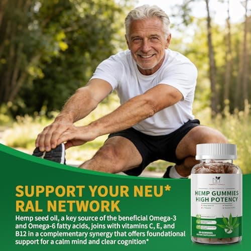 2 Pack Hemp Gummies for Sleep, Stress, Relax & Calm, High Potency Extra Strength with Magnesium, Vitamins, Ashwagandha, GABA, L-Theanine, Pineapple Flavor, 120 Bears Gummies, Vegan Gluten-Free - Thumbnail 5