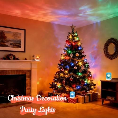 Cordless Northern Aurora Borealis Light Projector for Bedroom-Water Ripple Ocean Wave Projector Light-Shower Lamp-Teen Girl Gifts Trendy Stuff-Shower Mood Light-Bathroom Night Light-Ambient Lighting - Thumbnail 5