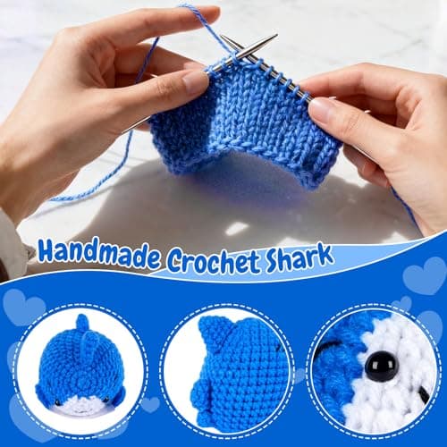 LLCJYYCY Gifts for Men - Positive Crochet Animals with Encouragement Card, Emotional Support Crochet Gifts for Him, Husband, Birthday Anniversary Christmas - Thumbnail 5