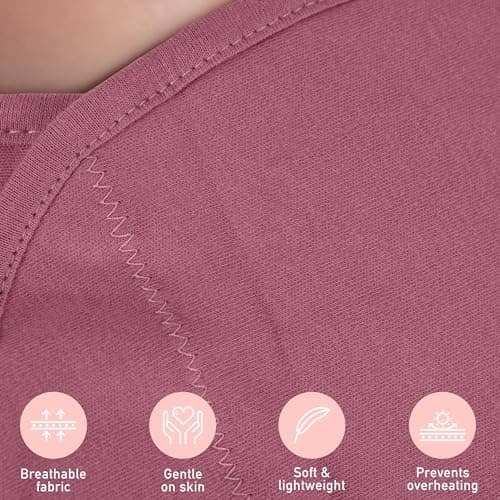 GLLQUEN BABY Girl Swaddles 0-3 Months - 3 Pack Baby Swaddles Sack for Newborn, Infant Sleep Sack, Easy Swaddling Wrap, Soft Color Gradient, Nursery Swaddle Blankets Essentials - Thumbnail 4