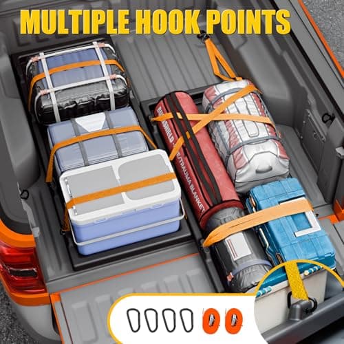 Maxzina Slide-Out Truck Bed Cargo Tray Compatible with 2022-2025 2026 Ford Maverick HDPE Lightweight Sliding Organizer Trolley System for 2024 Maverick Accessories (4.4FT+ Bed ONLY) - Thumbnail 6