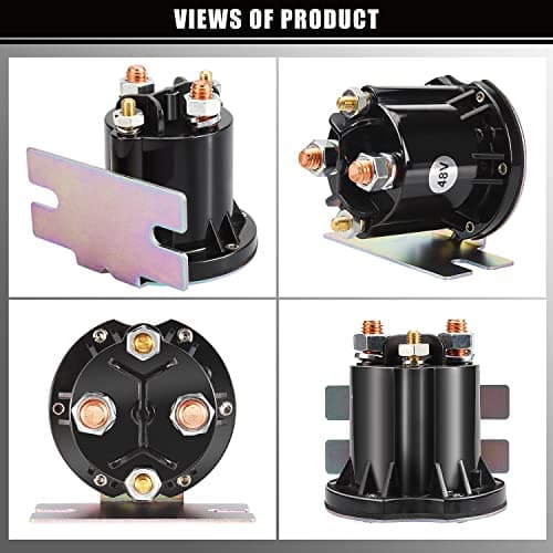 Geggkake EZGO TXT Solenoid, 48V Golf Cart Solenoid, Fit E-Z-GO Electric 48V TXT 2010-Up & All 48V MPT 800/1000 Vehicles Golf Cart, OEM# 612711 - Thumbnail 6