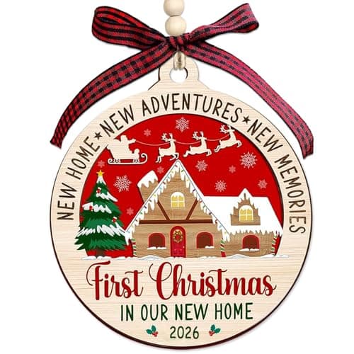 New Home Ornament 2026,Housewarming Gifts New Home,First Home Christmas Ornaments,House Warming Gifts New House Ideas,Our First House Ornament