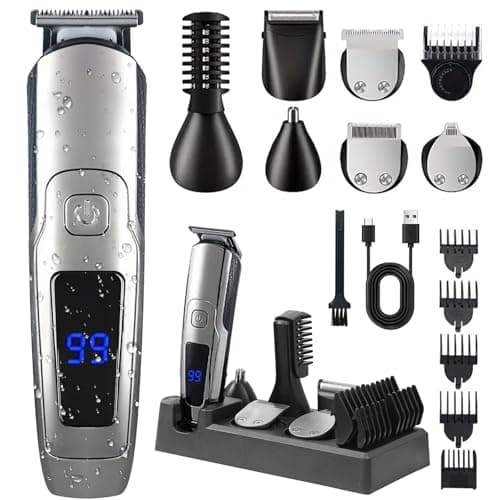 Beard Trimmer for Men, 20 Length Settings, Waterproof Electric Razor for Men, Hair Trimmer, Nose Hair Trimmer, Cordless Hair Clippers, All-in-One Grooming Kit - Image 1