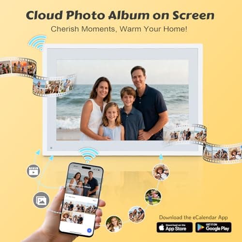 COMIX 10.1" Smart Digital Calendar for Desk, WiFi Cloud Sync Family Shared Planner with Touchscreen, Electronic Tabletop Schedule Display for Home Office, Kitchen & Nightstand - Thumbnail 5