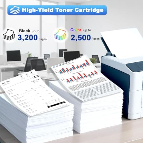 218X Toner Cartridges 4 Pack High Yield Replacement for HP 218X 218A W2180X W2180A Toner with HP Color LaserJet Pro MFP 3301fdw 3301sdw 3301cdw Pro 3201dw Printer (B/C/M/Y Color) - Thumbnail 3