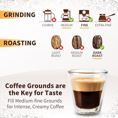 AANQQ Reusable Vertuo Pods for Nespresso: Lightweight Machine-Friendly Metal Coffee Capsule - SGS Tested Refillable 2.4OZ Espresso Pod for Nespresso Vertuo & Vertuo Plus, Not for Vertuo Next/Pop - Thumbnail 5