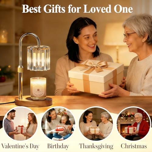 Lukasa Candle Warmer Lamp, with Timer Dimmer Adjustable Height, Home Decor, Room Decor, Wax Melt Warmer for Candles, Gifts for Mom, Mothers Day Gifts, Birthday Gifts for Women - Thumbnail 6