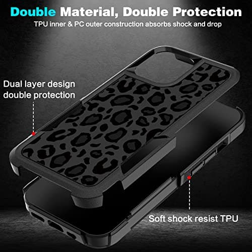 LOQUPE Designed for iPhone 11,Heavy-Duty Tough Rugged Lightweight Slim Shockproof Protective Case for iPhone 11 6.1 Inch,Women Girls,Cute Cheetah Leopard Pattern - Thumbnail 6