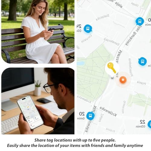 Key Finder Bluetooth Tracker, Item Locator for Keys Wallet Bags - Thumbnail 5