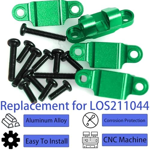 Aluminum Lower Shock Mount for Losi 1/18 Mini LMT 4X4 Brushed Monster Truck，Replacement for Losi - LOS211044 Upgrade Part Suspension Mounting Set for Losi-LOS01026 1/18 Mini LMT Monster (Green) - Thumbnail 3