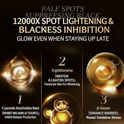 100 Pcs Face Serum Ampoule, Dark Spot Corrector Disposable Daily Facial Serum with Niacinamide, Hyperpigmentation & Melasma Improvement, Hydrating Anti-Aging Serum for All Skin Types - Thumbnail 3