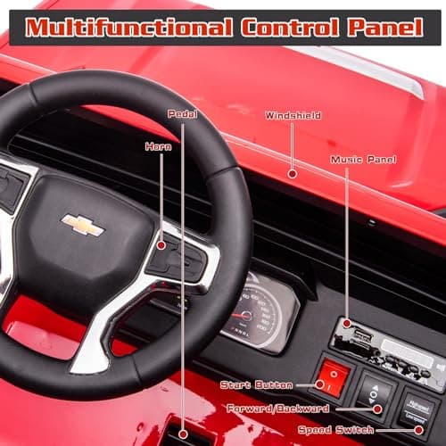 24V Ride on Toys for Kids,2 Seater Ride on Car for Kids Remote Control Kids Electric Cars Kids Driving Car with Bluetooth, Power of Wheel Car for Kids Truck for All Types of Road - Thumbnail 4