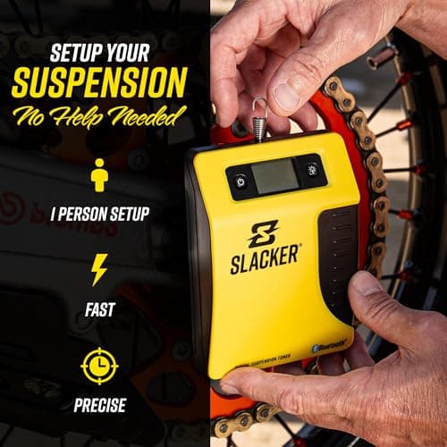 Motool Slacker Digital Suspension Tuner – Bluetooth Suspension Tuner for Dirt Bikes, Street & Adventure Bikes – Professional Digital Scale for Accurate Rider Sag Setup & Tuning - Thumbnail 3