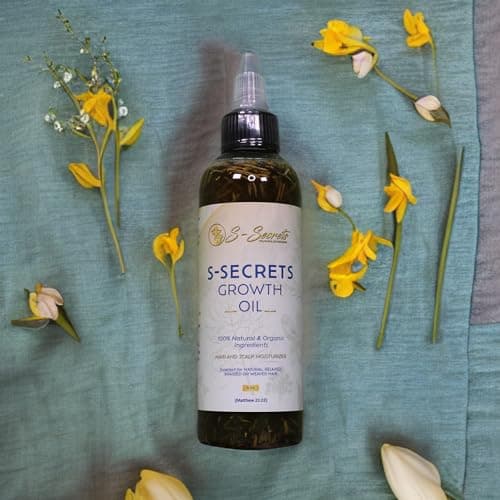 S-Secrets Scalp and Hair Oil for Women, 4oz, Natural Scent, Liquid Formula, Enriched with 21 Natural Ingredients. Ideal for All Hair Types. Founded by a Black Woman - Thumbnail 2
