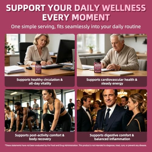 Blltzzz Nattokinase Supplement 12,000 FU - Systemic Enzymes Complex with Serrapeptase Lumbrokinase & CoQ10 - Supports Cardiovascular Health, Blood Flow & Circulation - 120 Non-GMO Vegetarian Capsules - Thumbnail 5