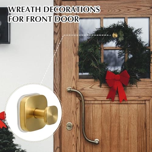 warlve Suction Cup Hooks for Shower - Reusable No-Drill Mounting - Hooks for Towels, Robes & Loofah on Metal, Glass, Mirrors, Tile & Smooth Non-Porous Surfaces (2, Brushed Gold) - Thumbnail 4