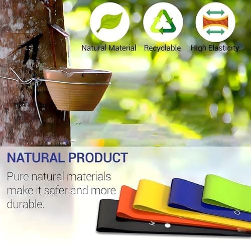 Resistance Bands for Working Out 6 Pack Resistance Bands for Arms,Elastic Pilates Flexbands for Physical Therapy Yoga, Stretch Exercice Loop Bands for Booty Legs - Thumbnail 2