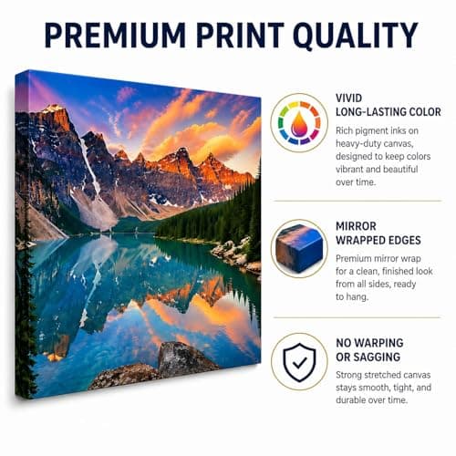Custom Canvas Prints Personalized with Your Photo for Graduation & Fathers Gifts, Ships Next Day Ready to Hang, Made in USA - Ideal for Wedding, Baby, Family & Pet Memorial Gift (Framed 11x14 Inch) - Thumbnail 3