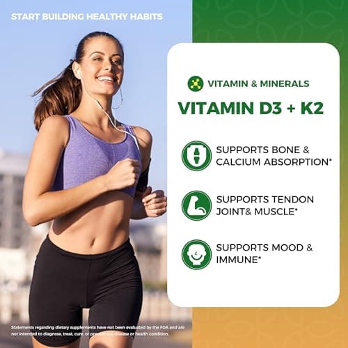 2 Pack Organic Vitamin D3 K2 Liquid 10000 IU w/ Vegan Omega-3 & Coconut MCT Oil - Maximum Strength Vitamin D Supplement, No Fillers, Non-GMO K2 as MK7 for Bones, Muscles & High Absorption-2 Fl Oz - Thumbnail 6