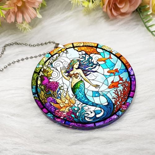 Mermaid Christmas Ornaments 2026,Mermaid Ornament for Christmas Tree, Little Beautiful Mermaids Ornaments for Girls Kids, Mermaid Gifts for Women - Thumbnail 3
