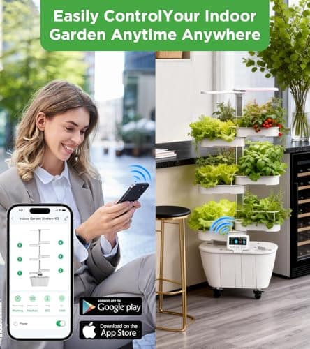 Hydroponics Growing System Kit,48 Pods Large Indoor Hydroponic Herb Garden with Smart LED Grow Light, Auto Circulating Water Pump,24L Water Tank,APP & WiFi Controlled,Gardening Systems for Ideal Gifts - Thumbnail 4