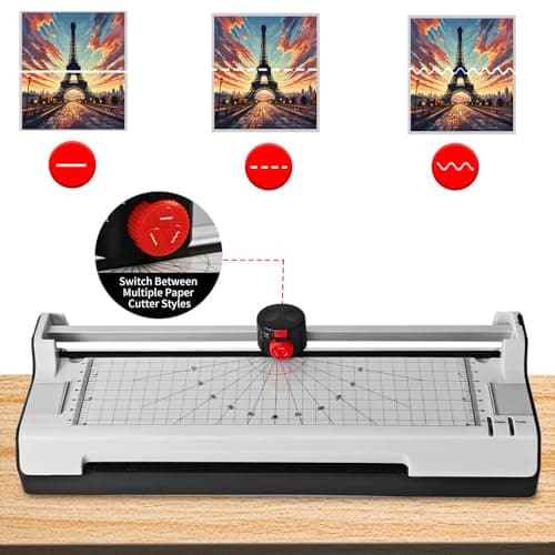 9 Inch Laminator Machine for Documents and Photos, 4 in1 A4 Thermal Laminating Machine with Never Jam Technology, 5 Mil Thick, Use for Home Office School - Thumbnail 2