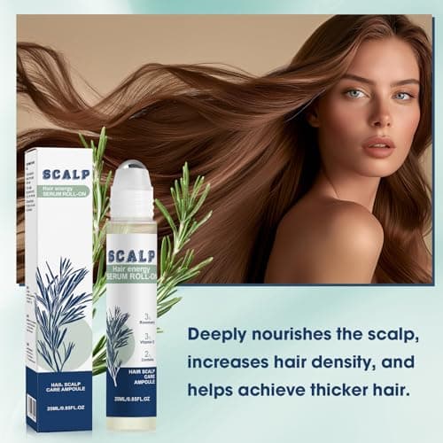 Hair Growth Serum Roll On, Suitable for All Hair Types Prevents Hair Loss Nourishes Hair Follicles Achieve Thicker Hair for Men & Women - Thumbnail 5