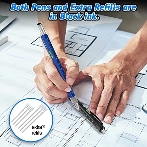ZOOI Fathers Day Dad Gifts from Daughter Wife Son Gifts for Men Dad Him, 9-1 Multitool Pen, Mens Gifts for Men Who Have Everything, Grandpa Fathers Day Gift, Cool Gadgets Stuff - Thumbnail 4