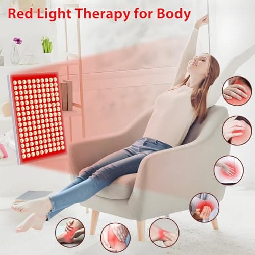 Red Light Therapy for Body and Face, Infrared Red Light Therapy Device with Stand, 660nm and 850nm LED RedLight Panel for Full Body Skin Rejuvenation at Home (2 Pack) - Thumbnail 3