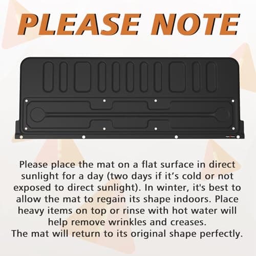 TripleAliners Truck Mat Compatible with 2007-2021 Toyota Tundra Accessories, Tailgate Mat Custom Fit All Weather Protection Pickup Liner, Not Fit Drop-in Liners - Thumbnail 2