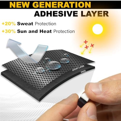 Eyeglass Nose Pads Anti Slip - 6 Pairs Ultra Thin 1mm Silicone Nose Pads for Glasses - Soft Stick On Nose Cushions (Black Black) - Thumbnail 4