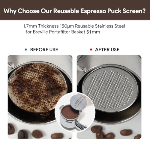 Espresso Accessories Kit 51mm Tamper: Espresso Tamper Set, Coffee Tamper Espresso Tools with WDT Tool, Puck Screen, Dosing Funnel | Espresso Kit Espresso Machine Accessories Fit 51mm Portafilters - Thumbnail 4