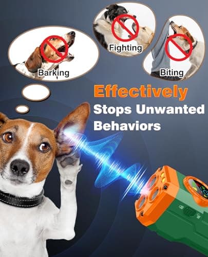 2026 Upgraded Smart Display Anti Barking Device for Dogs, 3X Dog Bark Deterrent Devices Bark Control with Screen & Flashlight, Rechargeable Dog Barking Silencer Portable for Indoor & Outdoor Use - Thumbnail 6