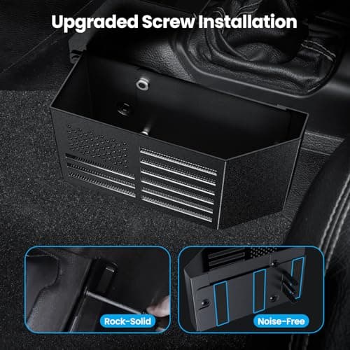 DIAMOOKY Upgraded Metal Magnetic Center Console Organizer for Jeep Wrangler JL/JLU/4XE 2018-2026 & Gladiator JT 2026 2025 2024-2020 Accessories, Gear Shift Side Storage Box,Integrated (Not for JK/JKU) - Thumbnail 4