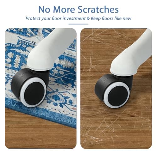 Office Chair Mat for Hardwood Floor, 0.2” Thick Non-Slip Desk Rug, Silent Glide Floor Protector for Rolling Chairs, Easy-Clean Surface,Silent Glide Mat for Tile & Laminate, Vintage Sapphire - Thumbnail 3