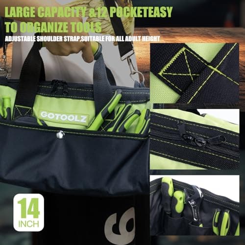 269-Piece Home Tool Set, General Household Repairing Tool Kit with Storage Bag, Basic Hand Tool Kit Set for Home Maintenance, DIY and Crafts (Green) - Thumbnail 6