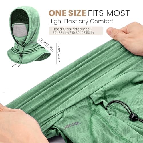 YANIKY Summer Cooling Balaclava with Breathable Holes, Sun UV Protection Face Mask for Running, Cycling, Fishing, Men & Women - Thumbnail 5