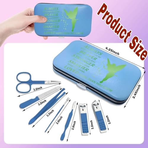TTJHGYQOT Inspirational Gifts Nail Clipper Set, Toenail Clippers and Fingernail Clipper,Nail Cillpers and Nail File for Women,Nail Clipper for Men - Thumbnail 2