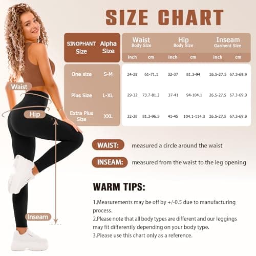 SINOPHANT 4 Pack Leggings for Women - Full Length Capri Buttery Soft High Waisted Yoga Pants for Athletic Workout Sports Black/Grey/Navy/ArmyGreen S-M - Thumbnail 6