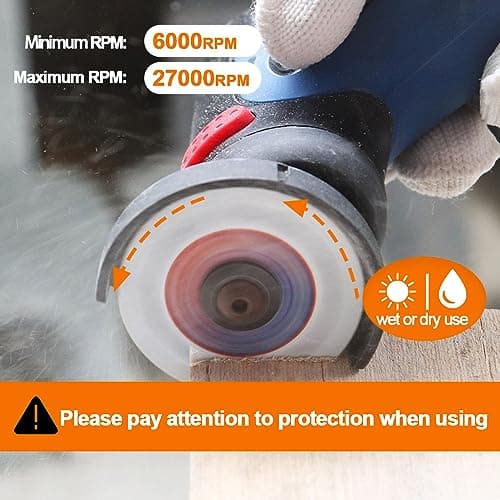 Carbide Multi Wheel 2inch - BRSCHNITT Wood Cutting Disc mini Angle Grinder 10mm Bore for Cutting Wood, Copper, Aluminum, Plastic and Soft Metal - Thumbnail 6