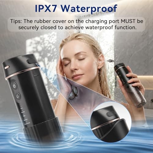 Berrcom Ear Wax Removal Kit with Sanitizing Mode & Wastewater Recovery - Electric Ear Cleaner Irrigation System, 6 Nozzles with 3 Safe Pressure Modes, One-Piece Tank IPX7 Waterproof USB-C - Thumbnail 6