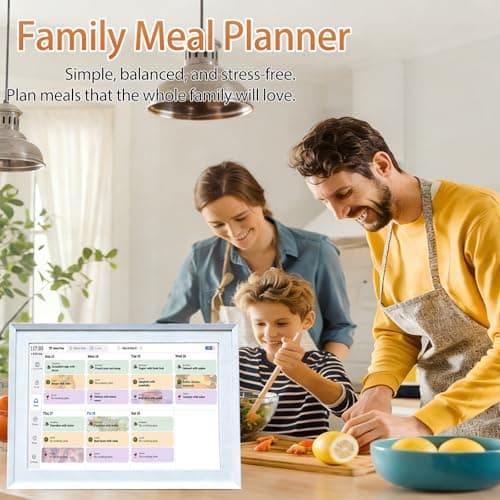 Furnsii 10.1Inch Digital Calendar Wall Touch Screen, Smart WiFi Family Planner & Chore Chart & Meal Planner, 32GB Electronic HD Interactive Display with Digital Picture Frame for Home Work 2026 Organization - Thumbnail 4