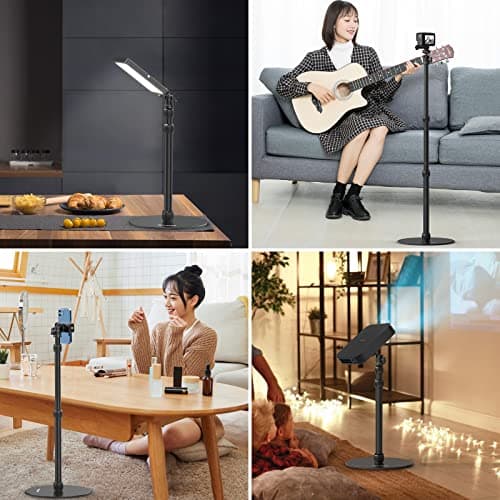 jusmo LS09 Aluminum Projector Floor Stand for Nebula/XGIMI/Other Video Projectors, Mevo Camera Stand, 16.5-34.6inch Adjustable, Compatible with Projector/Camera/Phone/GoPro/Webcam/Lights - Thumbnail 5