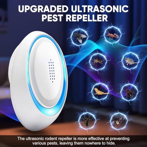 2026 Upgraded Ultrasonic Pest Repeller Indoor, Pest Control Insect Plug in, Mouse Repellent Indoor, Electric Rodent Repellent Plug-in for Roach, Bugs, Ant, Mosquito, Mice, Spider, Rat,6 Pack - Thumbnail 5