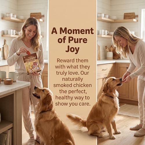 Chaoskitchen Smoked Chicken Jerky Dog Treats,Grain-Free High Protein Slices Healthy Training Rewards for Small Medium Large Dogs,Puppy Senior Friendly,Sensitive Stomach Safe,8.8oz/250g - Thumbnail 6